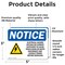 Signmission Electrical Hazard Voltage Or Sign, Vinyl Decal, 5in W x 3.5in L, 2PK OS-2PACK-NS-D-35-L-11655 - alternate 4